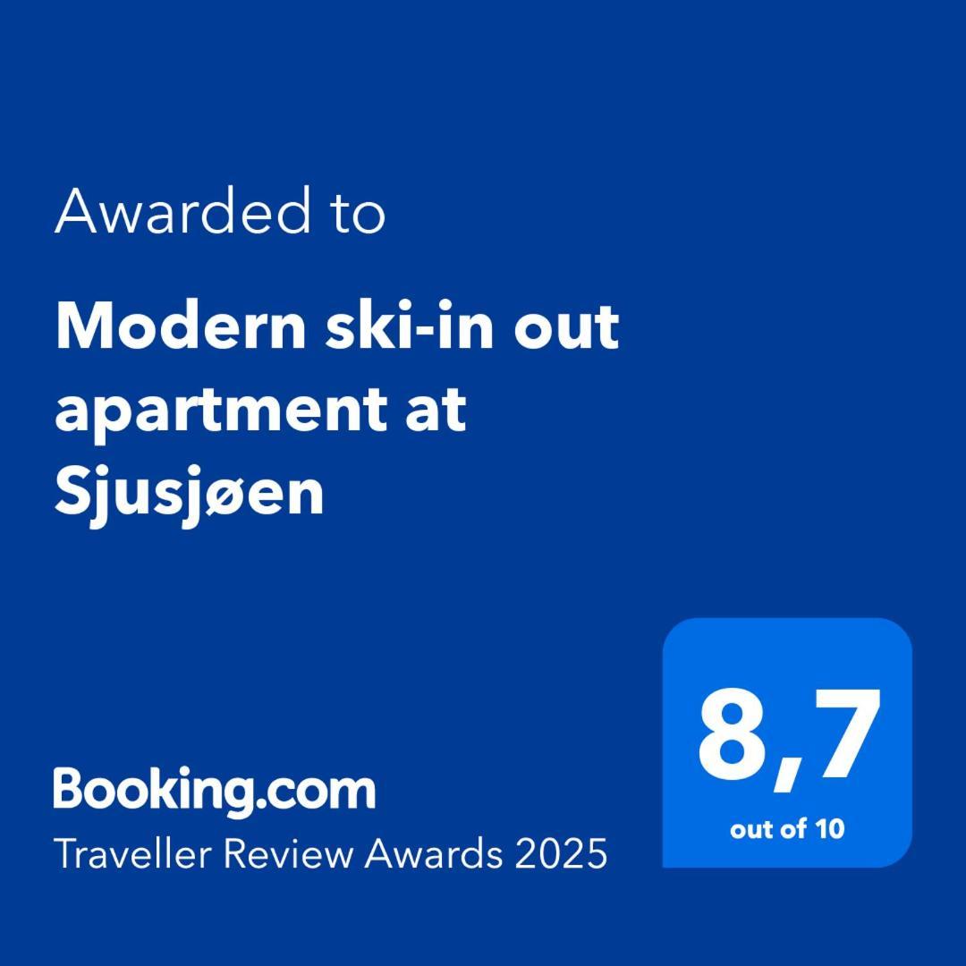 Modern Ski-In Out Apartment At Sjusjoen Exterior foto
